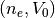 (n_e, V_0)