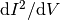\mathrm{d}I^2/\mathrm{d}V