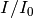 I/I_0